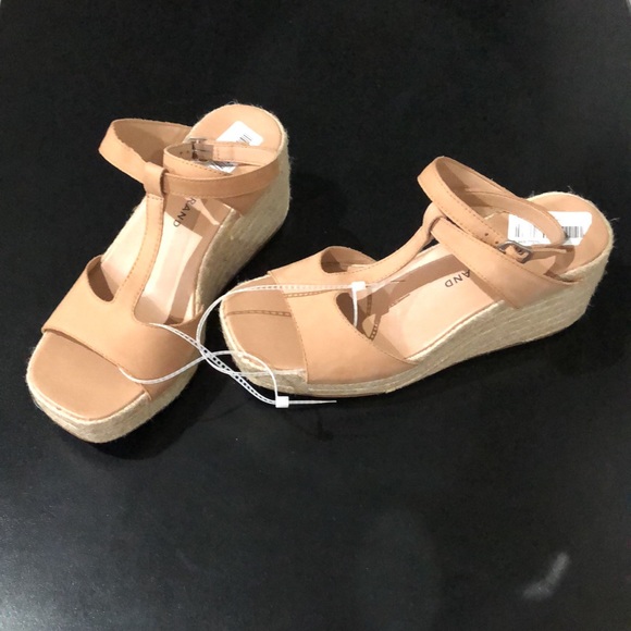 Lucky Brand Valki Espadrille Wedge Sandal Dusty Sand Taupe - Picture 5 of 6